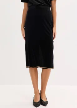 Jupe midi avec strass