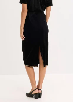 Jupe midi avec strass