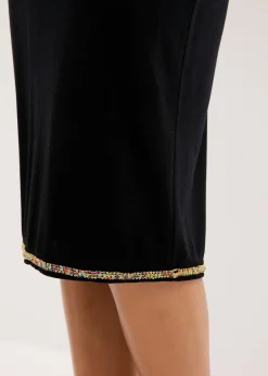 Jupe midi avec strass