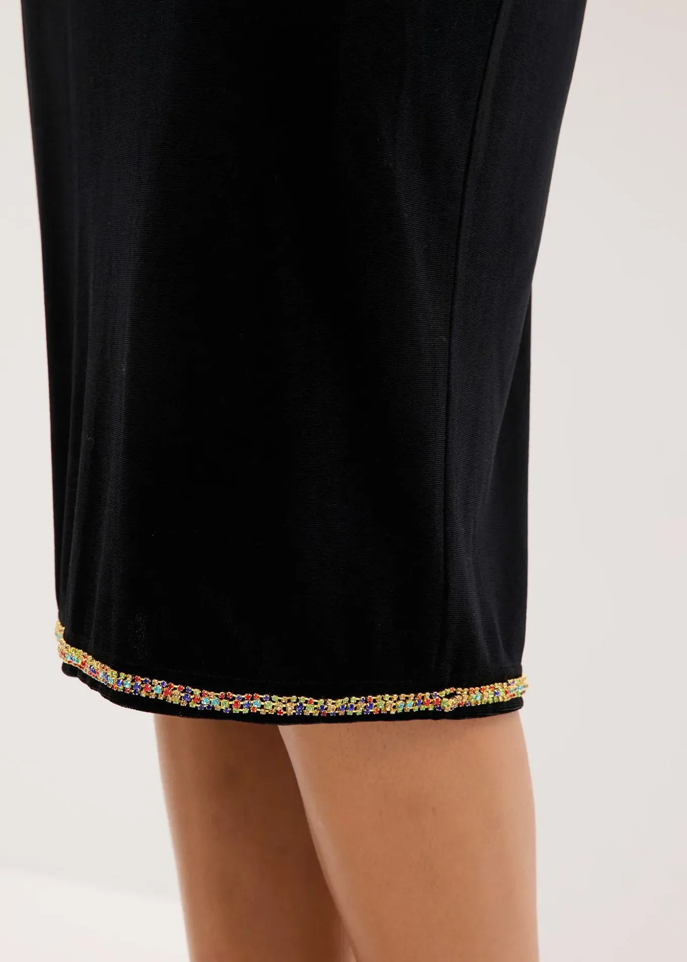 Jupe midi avec strass