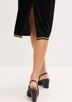 Jupe midi avec strass