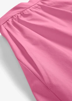 Jupe midi en coton extensible