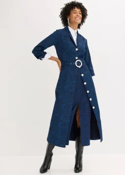 Jupe midi en coton extensible