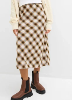 Jupe midi en flanelle 100% coton