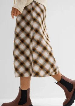 Jupe midi en flanelle 100% coton