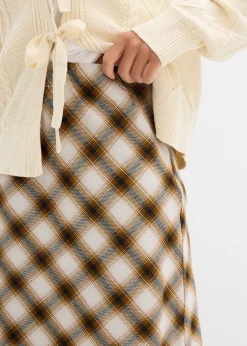 Jupe midi en flanelle 100% coton