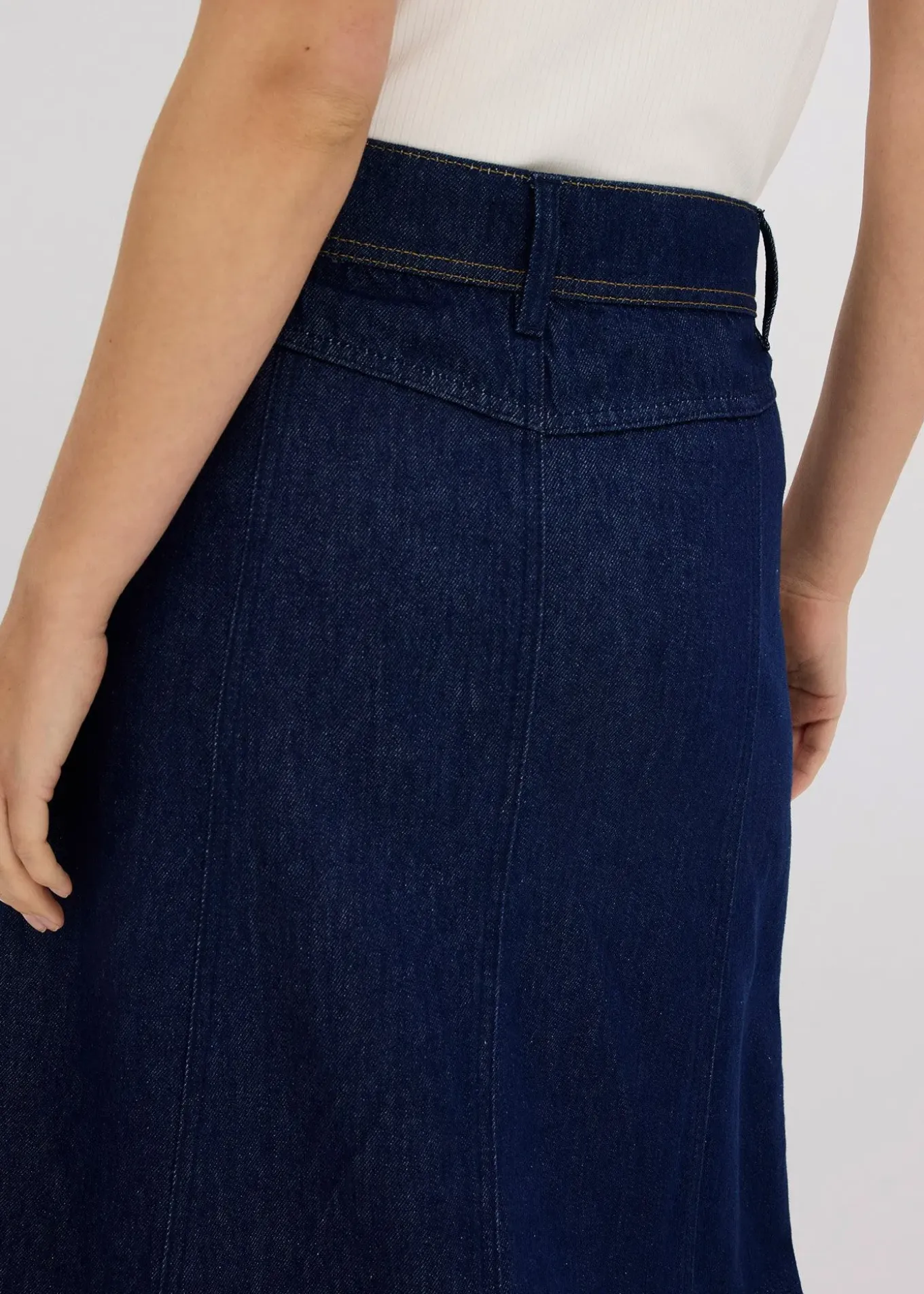 Jupe midi en jean