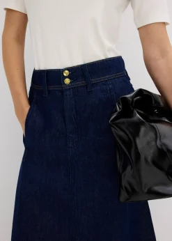 Jupe midi en jean
