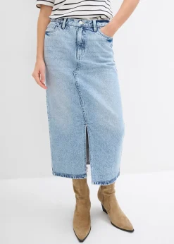 Jupe midi en jean