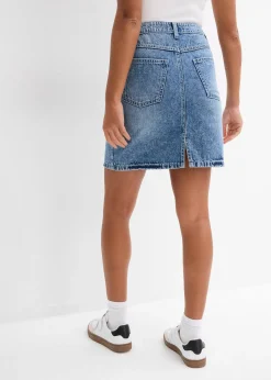 Jupe midi en jean, peu extensible