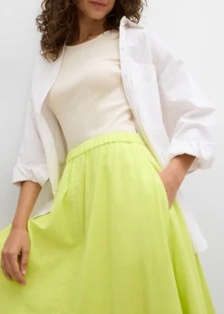 Jupe midi en lin majoritaire