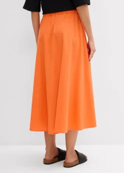 Jupe midi en lin majoritaire