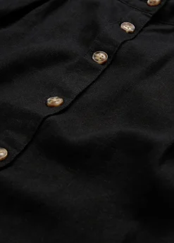 Jupe midi en lin mélangé