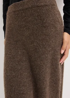 Jupe midi en maille