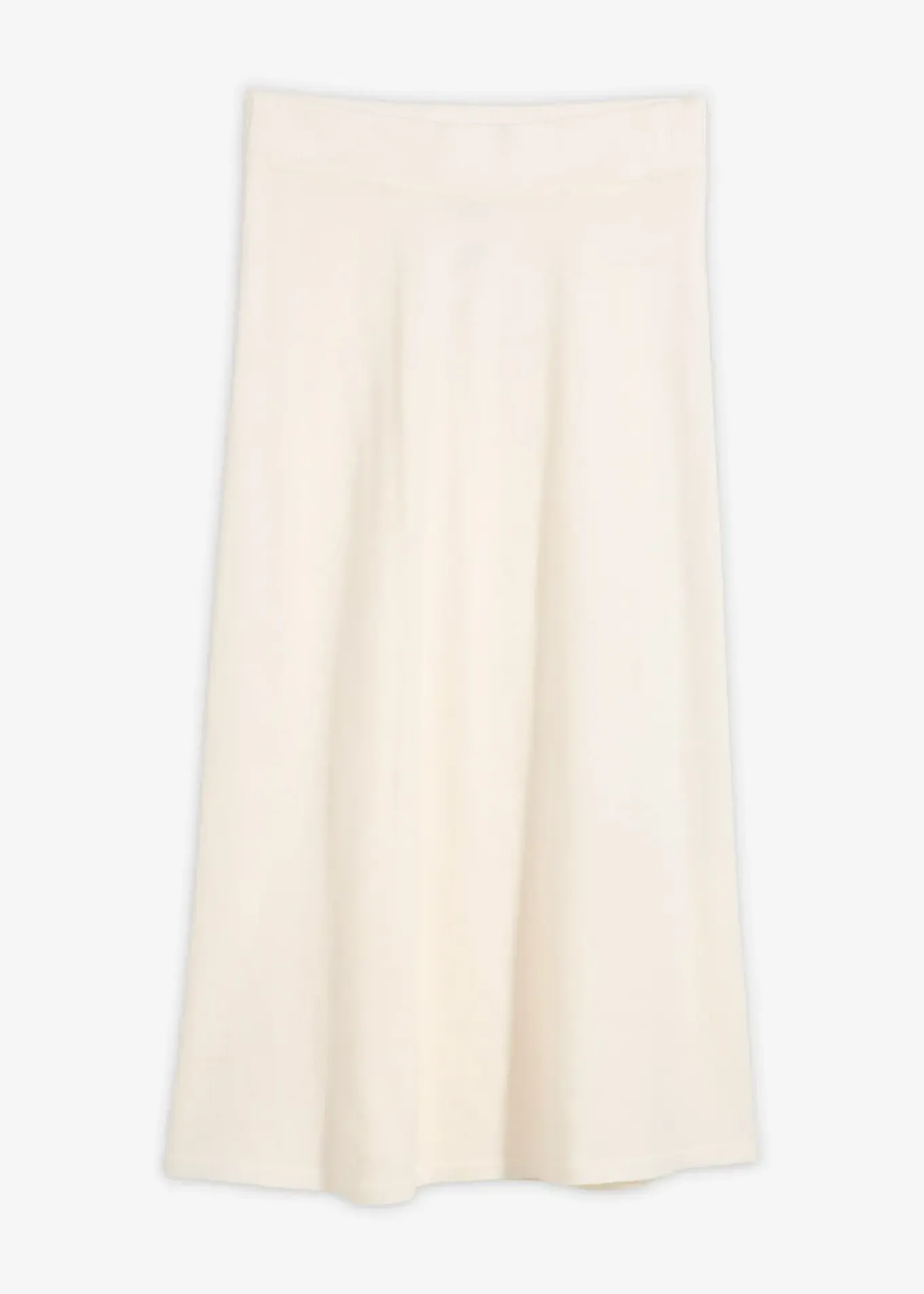 Jupe midi en maille douce