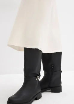 Jupe midi en maille douce