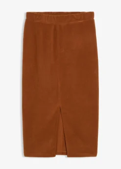 Jupe midi en polaire