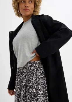 Jupe midi en viscose