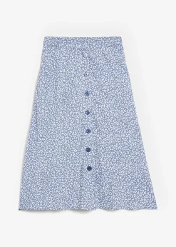 Jupe midi en viscose avec poches