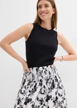 Jupe midi en viscose douce