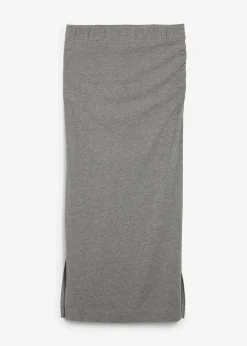 Jupe midi en viscose fluide