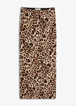 Jupe midi en viscose fluide