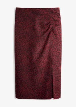 Jupe midi en viscose fluide