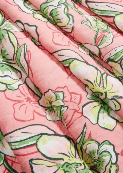 Jupe midi fluide en viscose mélangée