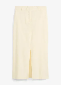 Jupe midi légère en lin mélangé