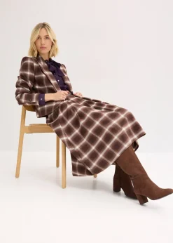 Jupe plissée à carreaux avec ceinture (ens. 2 pces)