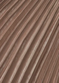 Jupe plissée en satin fin