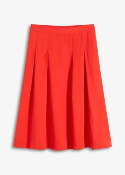 Jupe plissée en viscose mélangée