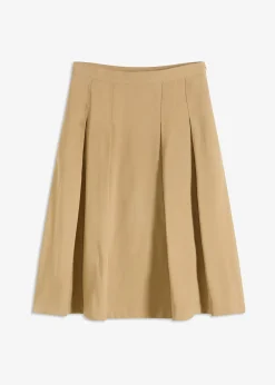 Jupe plissée en viscose mélangée