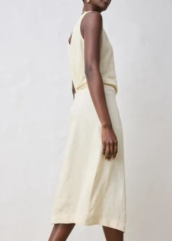 Jupe portefeuille 100 % lin