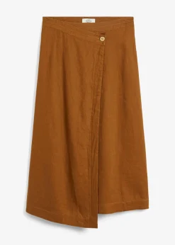 Jupe portefeuille 100 % lin