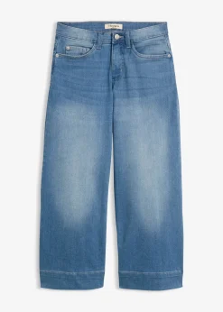 Jupe-culotte 7/8 en jean extensible ultra-doux