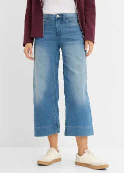 Jupe-culotte 7/8 en jean extensible ultra-doux