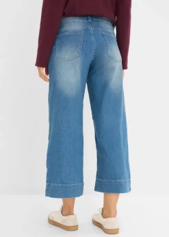 Jupe-culotte 7/8 en jean extensible ultra-doux