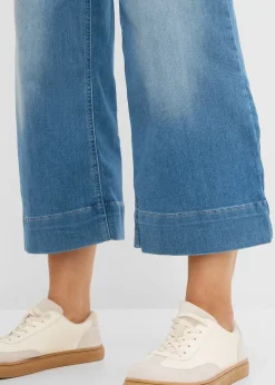 Jupe-culotte 7/8 en jean extensible ultra-doux