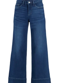 Jupe-culotte 7/8 en jean extensible ultra-doux