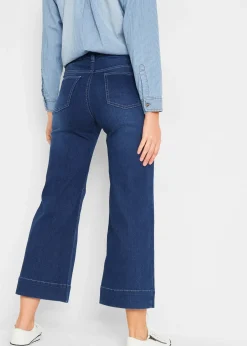 Jupe-culotte 7/8 en jean extensible ultra-doux