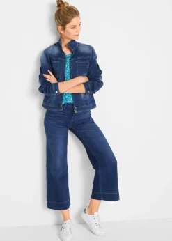 Jupe-culotte 7/8 en jean extensible ultra-doux