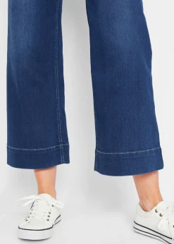 Jupe-culotte 7/8 en jean extensible ultra-doux