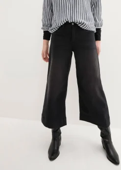 Jupe-culotte 7/8 en jean extensible ultra-doux