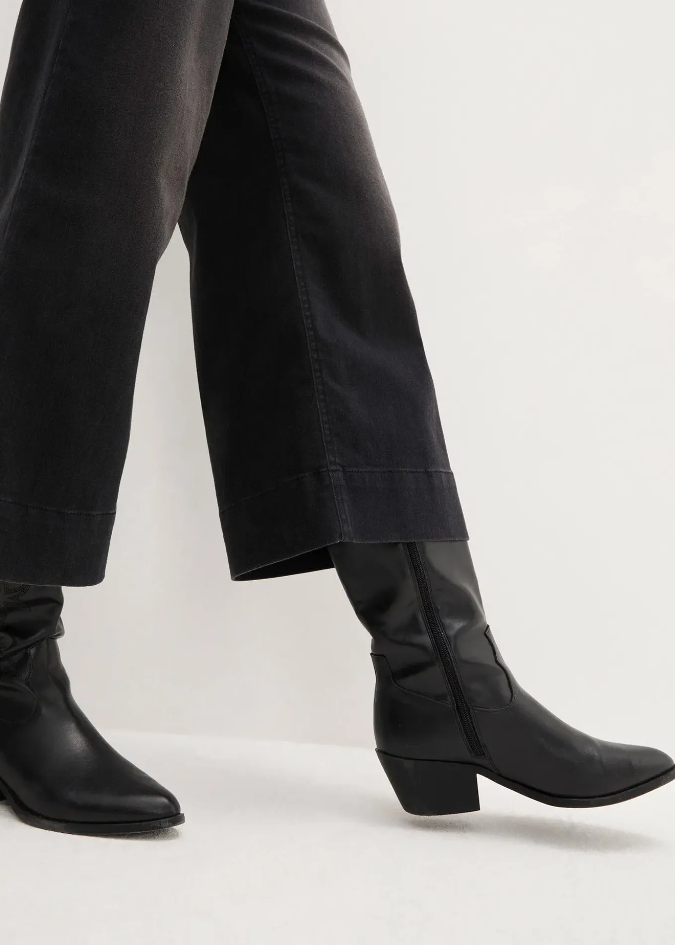 Jupe-culotte 7/8 en jean extensible ultra-doux