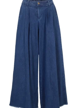 Jupe-culotte ample en jean