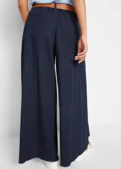 Jupe-culotte ample en jean