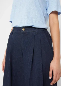 Jupe-culotte ample en jean