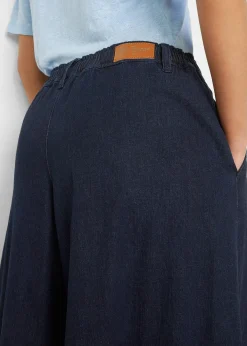 Jupe-culotte ample en jean