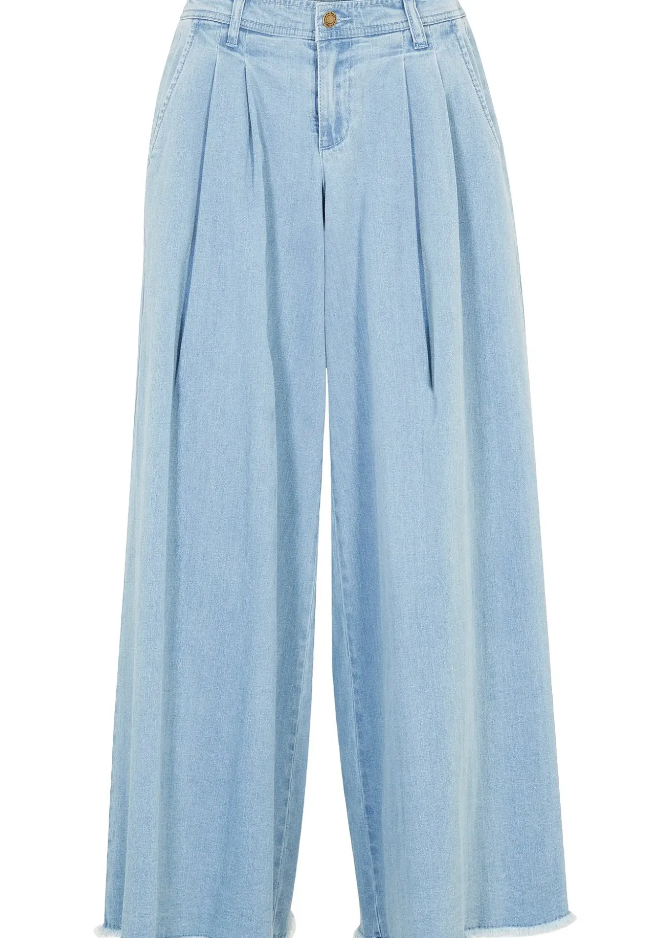Jupe-culotte ample en jean